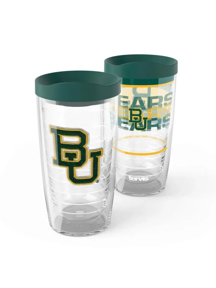 Набор из 2 стаканов Tervis Baylor Bears Competitor Emblem 473 мл, пластик