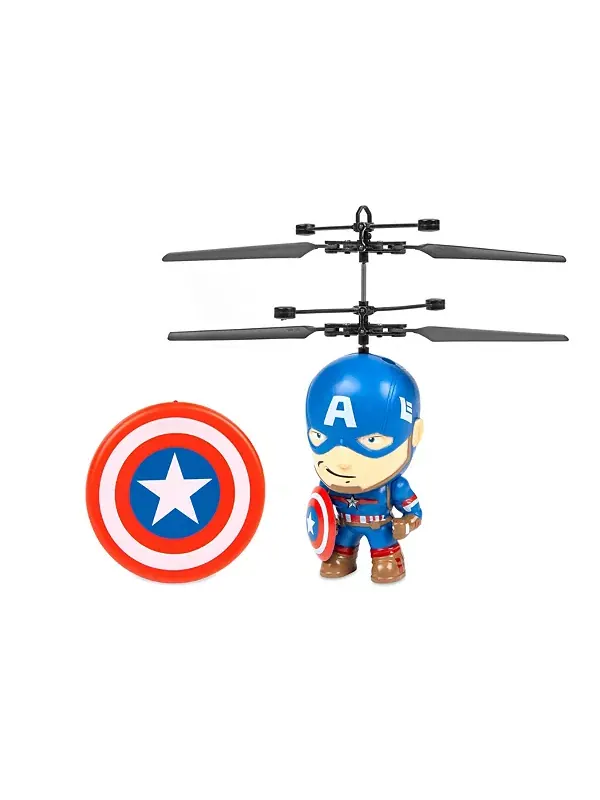 Летающая фигурка Капитана Америки Marvel 3,5 дюйма, ИК-вертолёт World Tech Toys