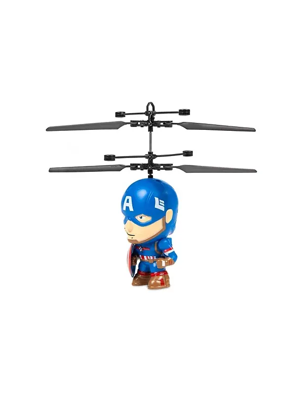 Летающая фигурка Капитана Америки Marvel 3,5 дюйма, ИК-вертолёт World Tech Toys — изображение 2 из 4, мульти