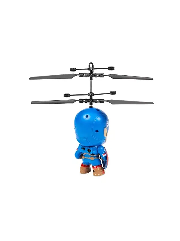 Летающая фигурка Капитана Америки Marvel 3,5 дюйма, ИК-вертолёт World Tech Toys — изображение 3 из 4, мульти