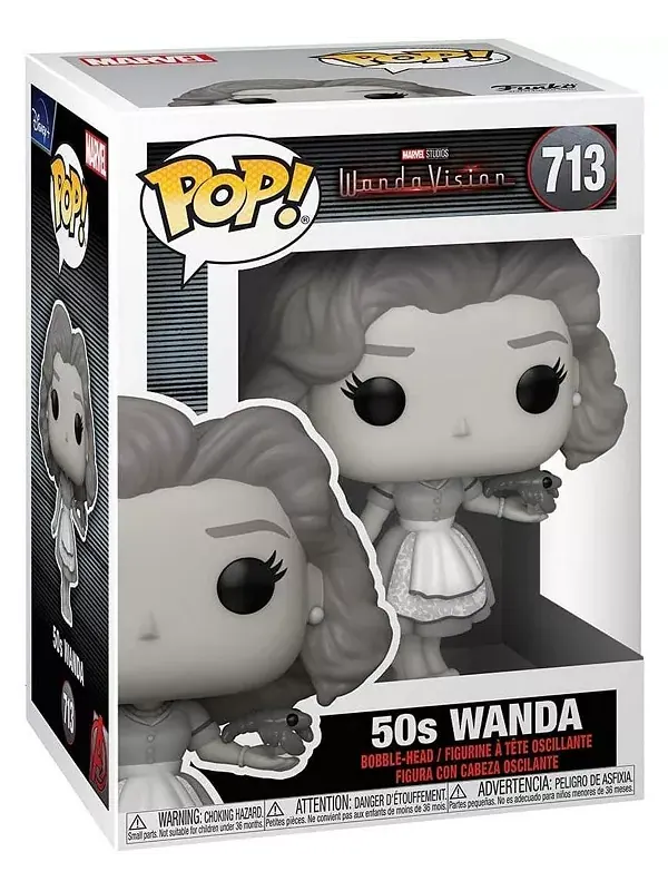 Виниловая фигурка Marvel Wandavision Pop | Ванда 50-х Funko — изображение 3 из 3, серый