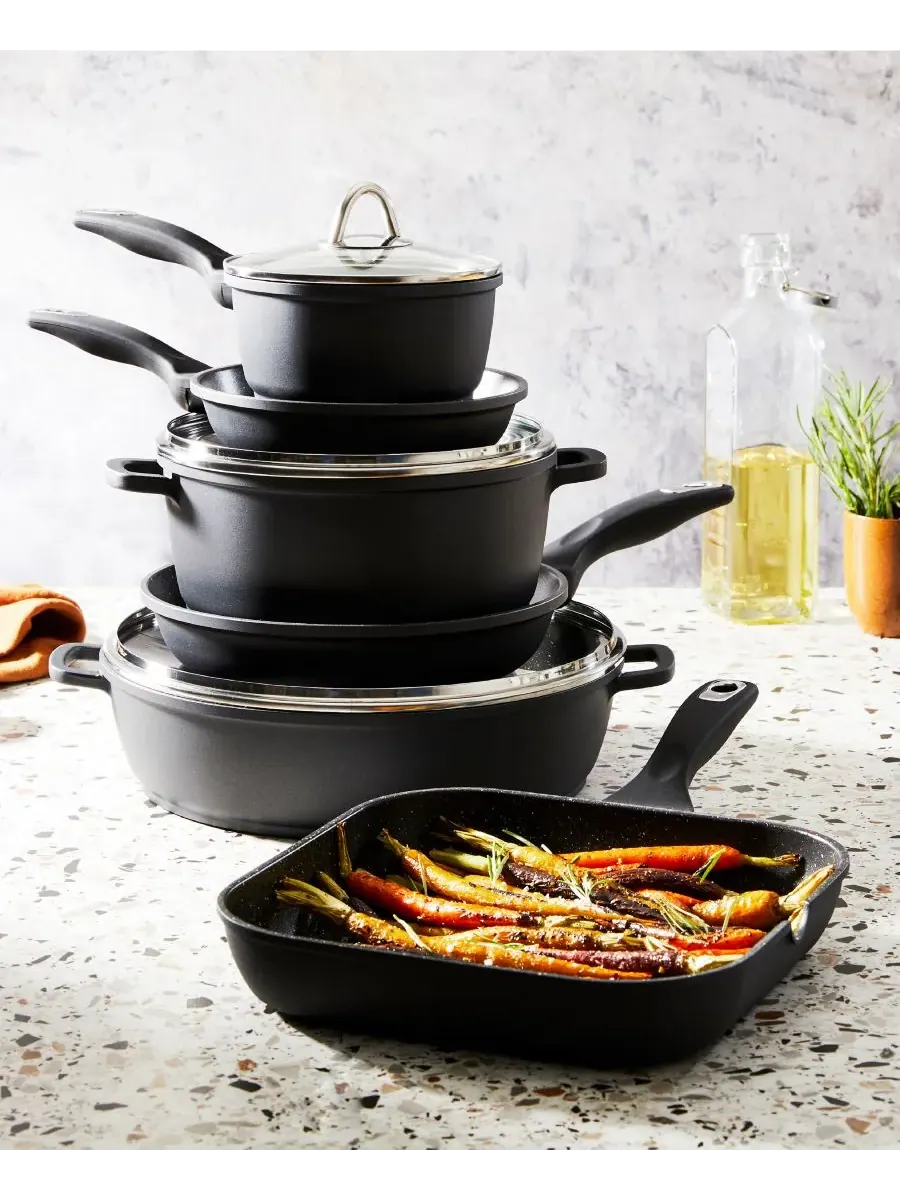Гранитный набор из 9 предметов из литого алюминия Cuisine::Pro — изображение 3 из 3, черный