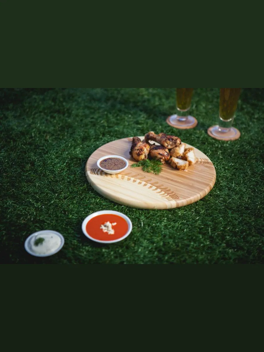 Разделочная доска и поднос Toscana от Home Run! в бейсбольном стиле Picnic Time — изображение 10 из 10, коричневый