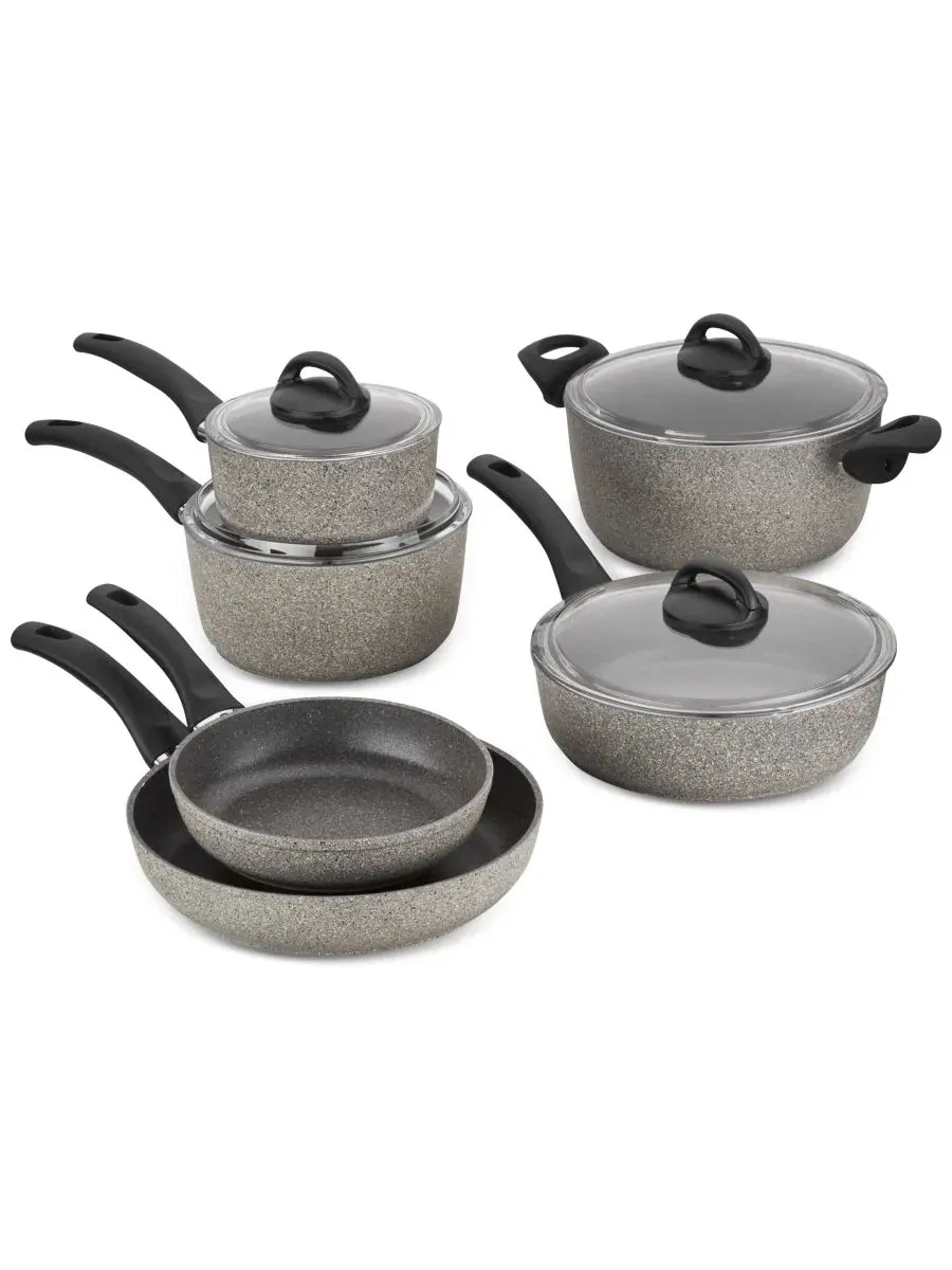 Набор кастрюль и сковород Parma Non-Stick Cookware Set, 10 Piece Ballarini — изображение 2 из 2, серый