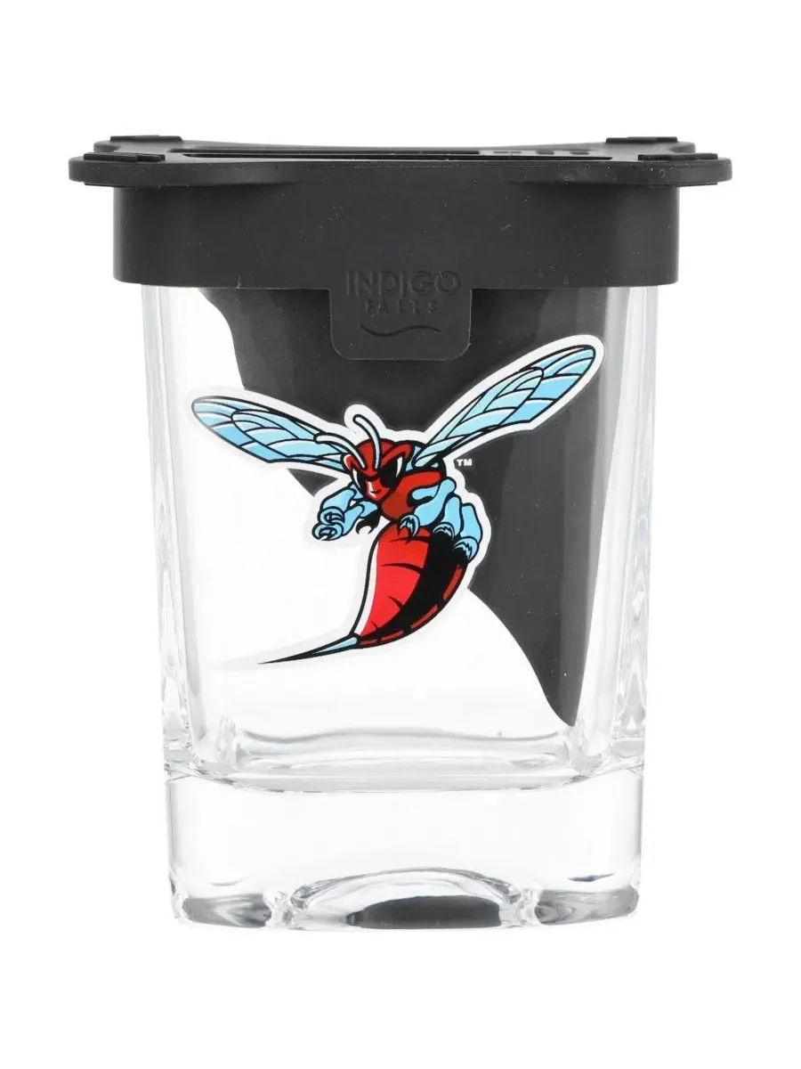 Стакан для виски с ледяной формой 10 унций Delaware State Hornets Indigo Falls