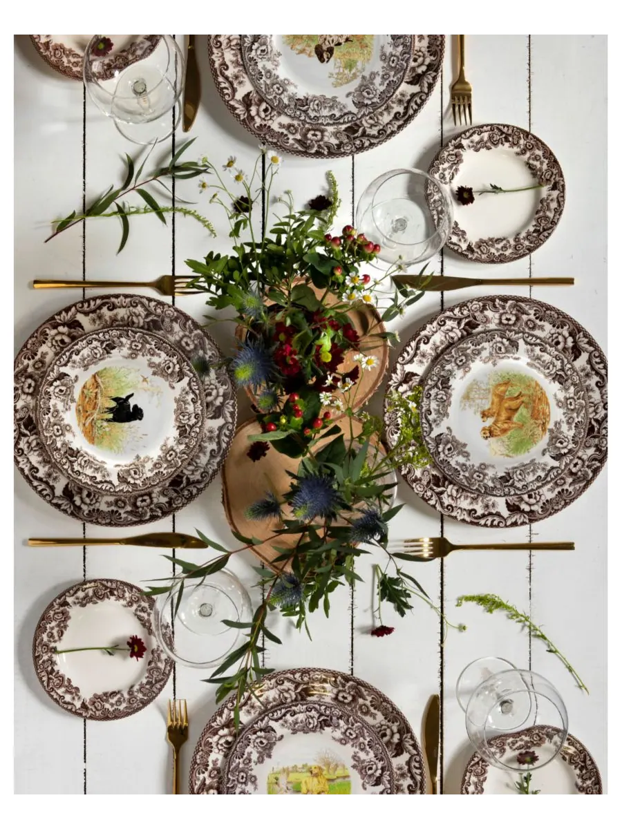 Миска хлопьев Woodland Pointer Ascot Spode — изображение 4 из 5, коричневый