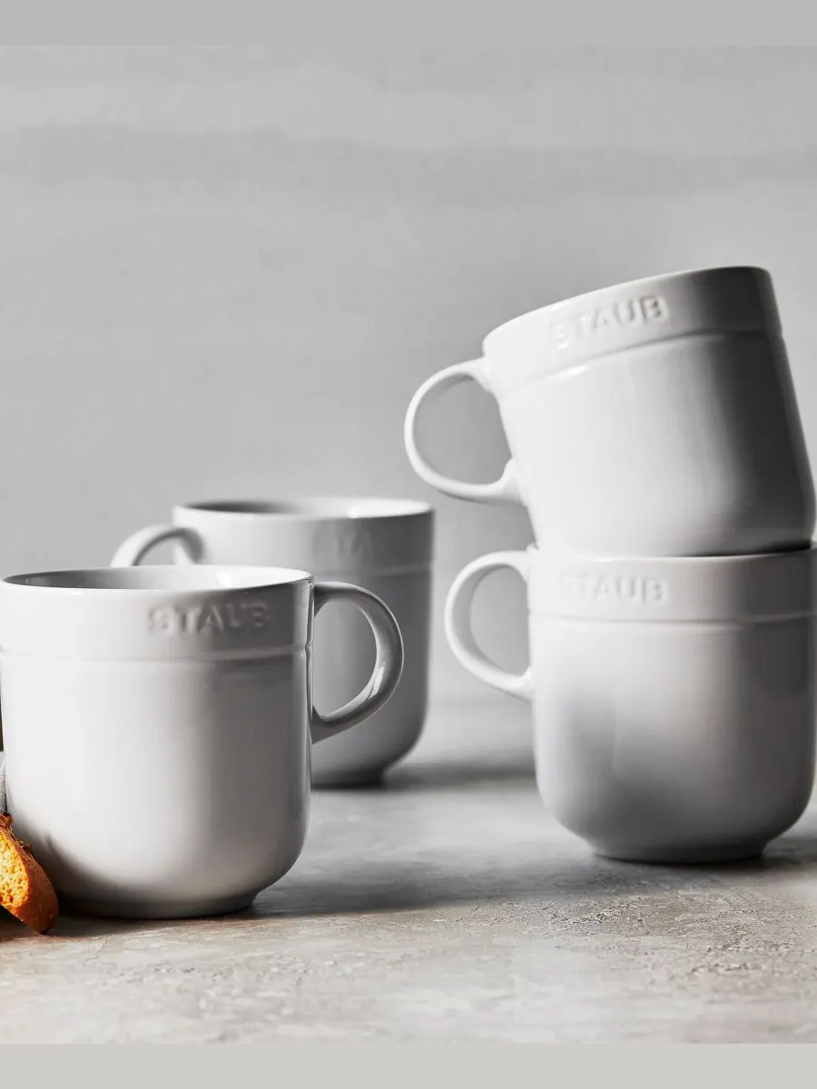 Набор кружек Staub Ceramic, 4 предмета, 473 мл — изображение 2 из 5, белый