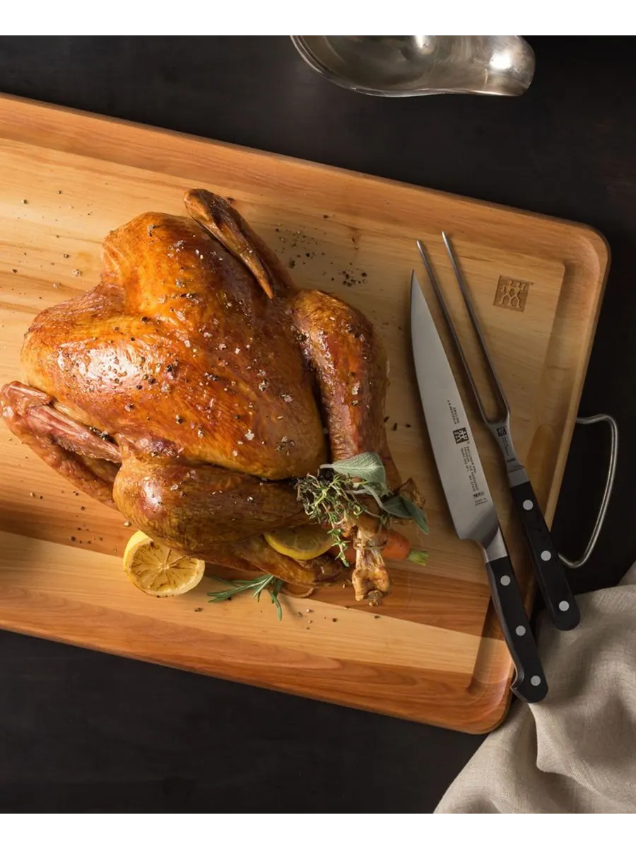 Разделочная доска для мяса ZWILLING с ручками, 50х38 см, вишня — изображение 6 из 6, прозрачный