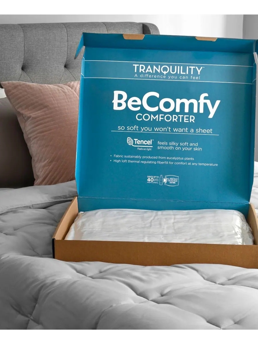 Уютное одеяло Becomf Comforter, размер Twin Tranquility — изображение 3 из 4, серый