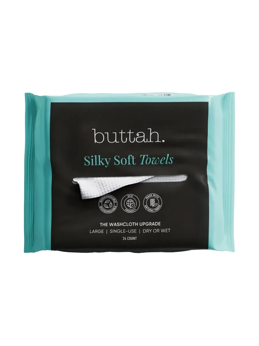 Одноразовые полотенца для лица Silky Soft Towels, 24 шт Buttah Skin