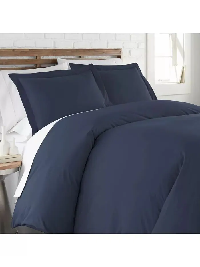 Ультрамягкий современный комплект пододеяльников Southshore Fine Linens — изображение 3 из 7, темный серый