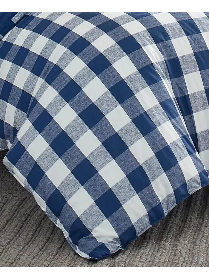 Наборы пододеяльников в клетку Lakehouse Eddie Bauer — изображение 5 из 5, синий
