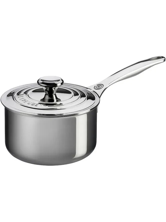 Набор посуды Le Creuset Tri-Ply Stainless Steel, 5 предметов — изображение 3 из 4, серебристый