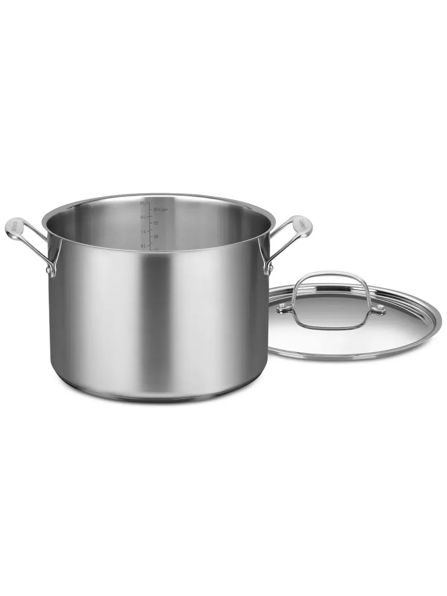 Cuisinart Кастрюля Chef's Classic из нержавеющей стали объемом 12 кварт (около 3,8 л) с крышкой
