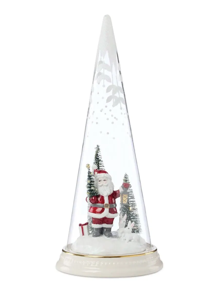 Фигурка светящаяся Merry & Magical Light-Up Santa with Lantern Lenox