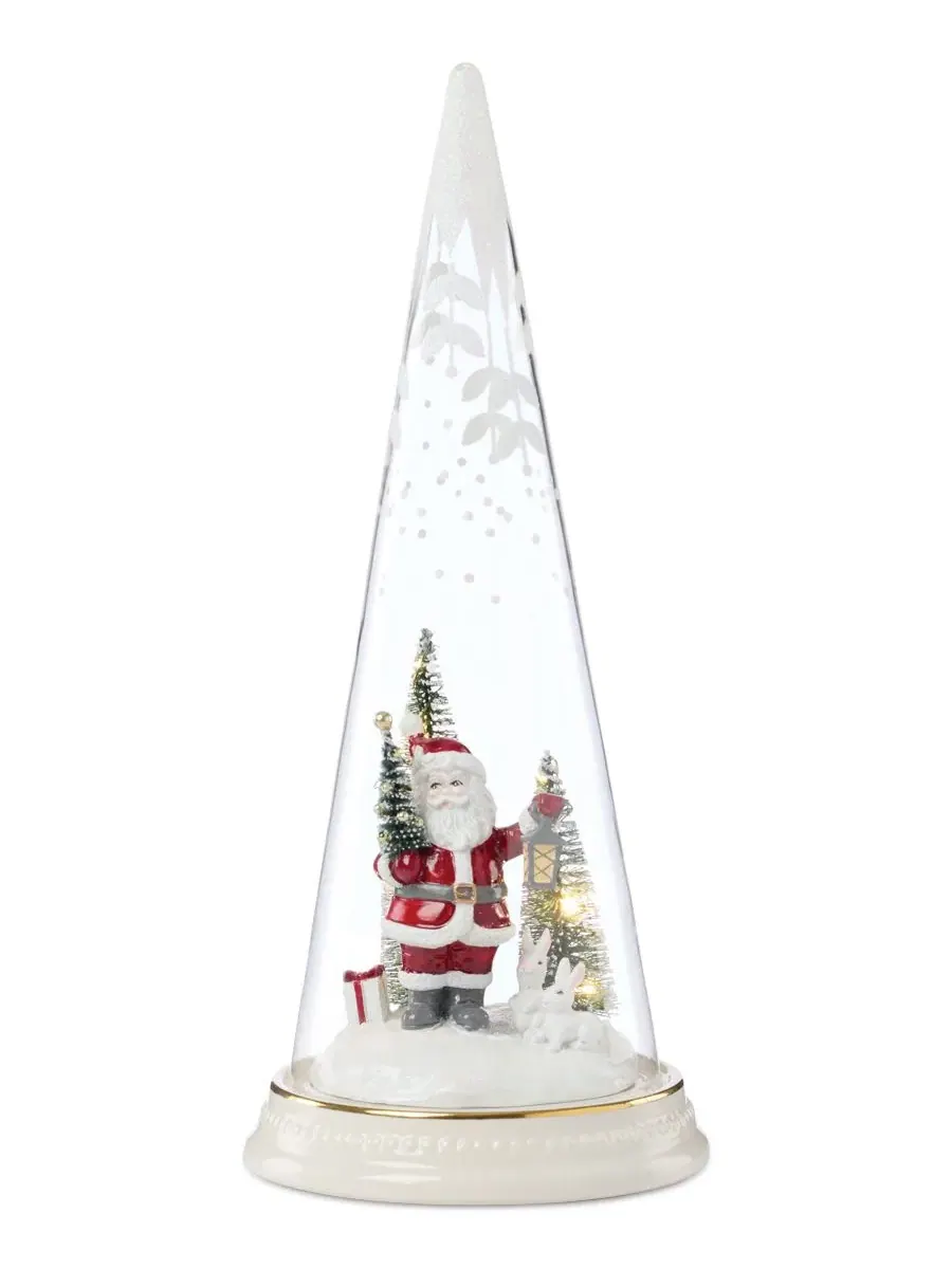 Фигурка светящаяся Merry & Magical Light-Up Santa with Lantern Lenox — изображение 2 из 8, мульти