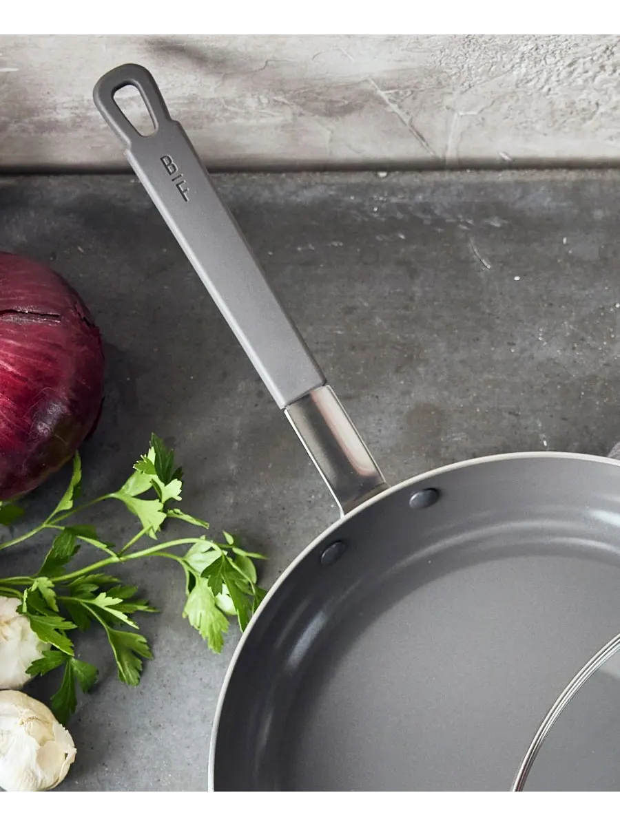 Сковорода с крышкой GreenPan X Bobby Flay Stainless Steel, 30 см — изображение 4 из 9, серебристый