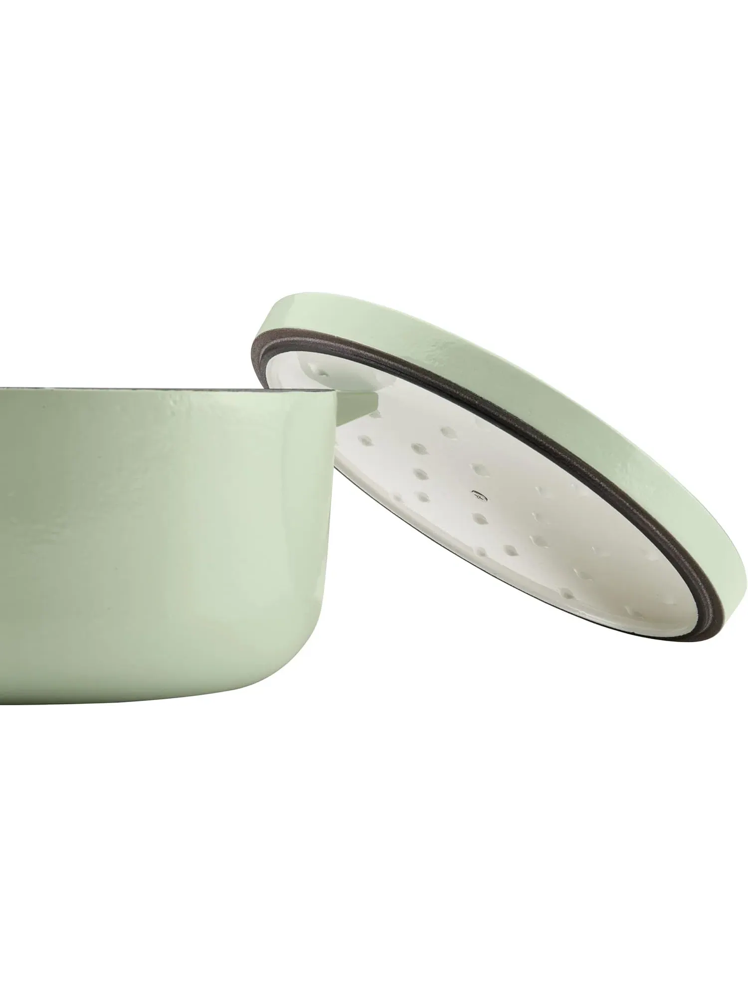 Кастрюля-жаровня KitchenAid Enameled Cast Iron Dutch Oven, 5,7 литра, Фисташковый — изображение 10 из 13, писташковый