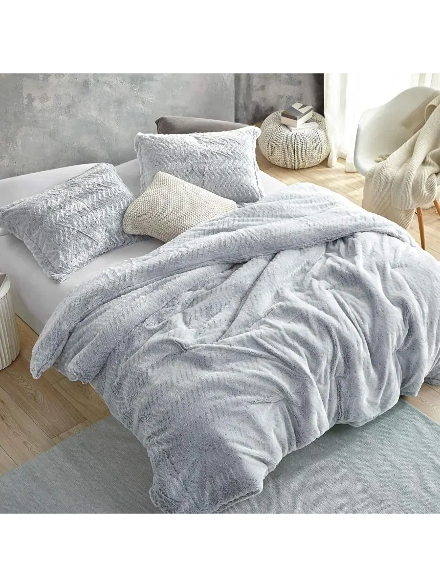 Одеяло-комфортер с принтом Chevron Frosted Gray Coma Inducer, Twin XL
