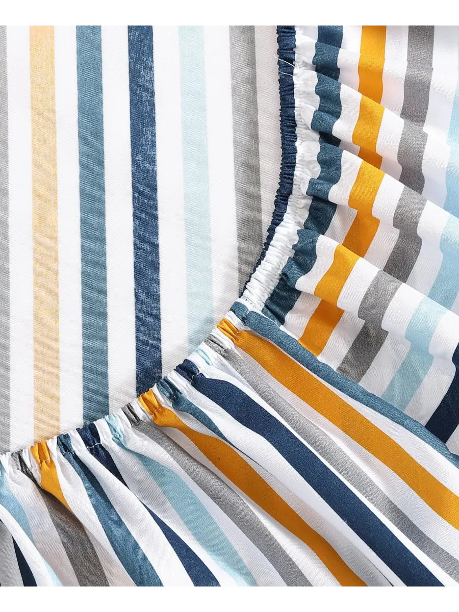 Комплект постельного белья из микрофибры, 3 предмета, размер Twin Eddie Bauer, Vivid Stripe — изображение 2 из 5