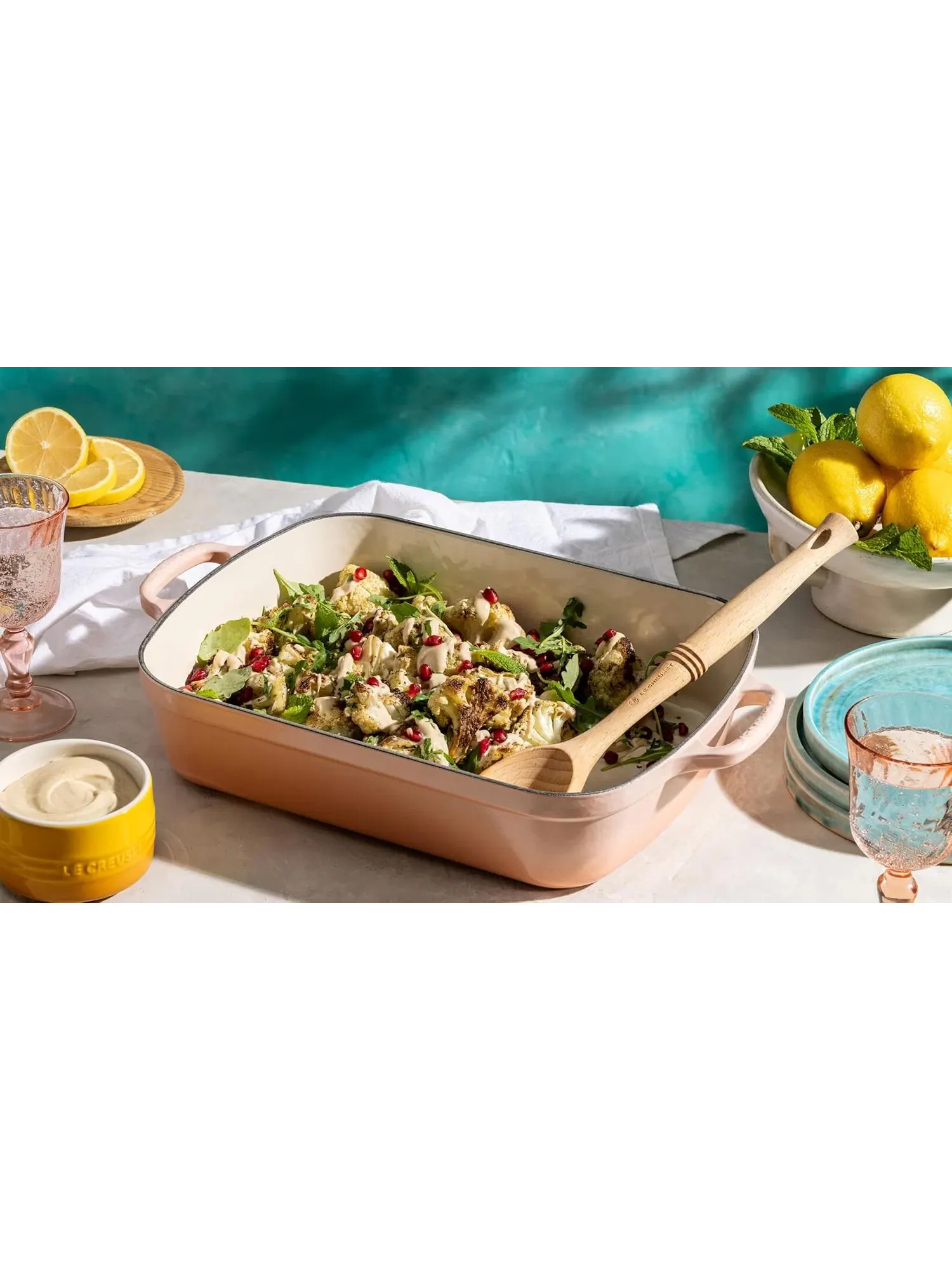 Форма для запекания Le Creuset, 33 см, 4,9 л, персиковый — изображение 5 из 9