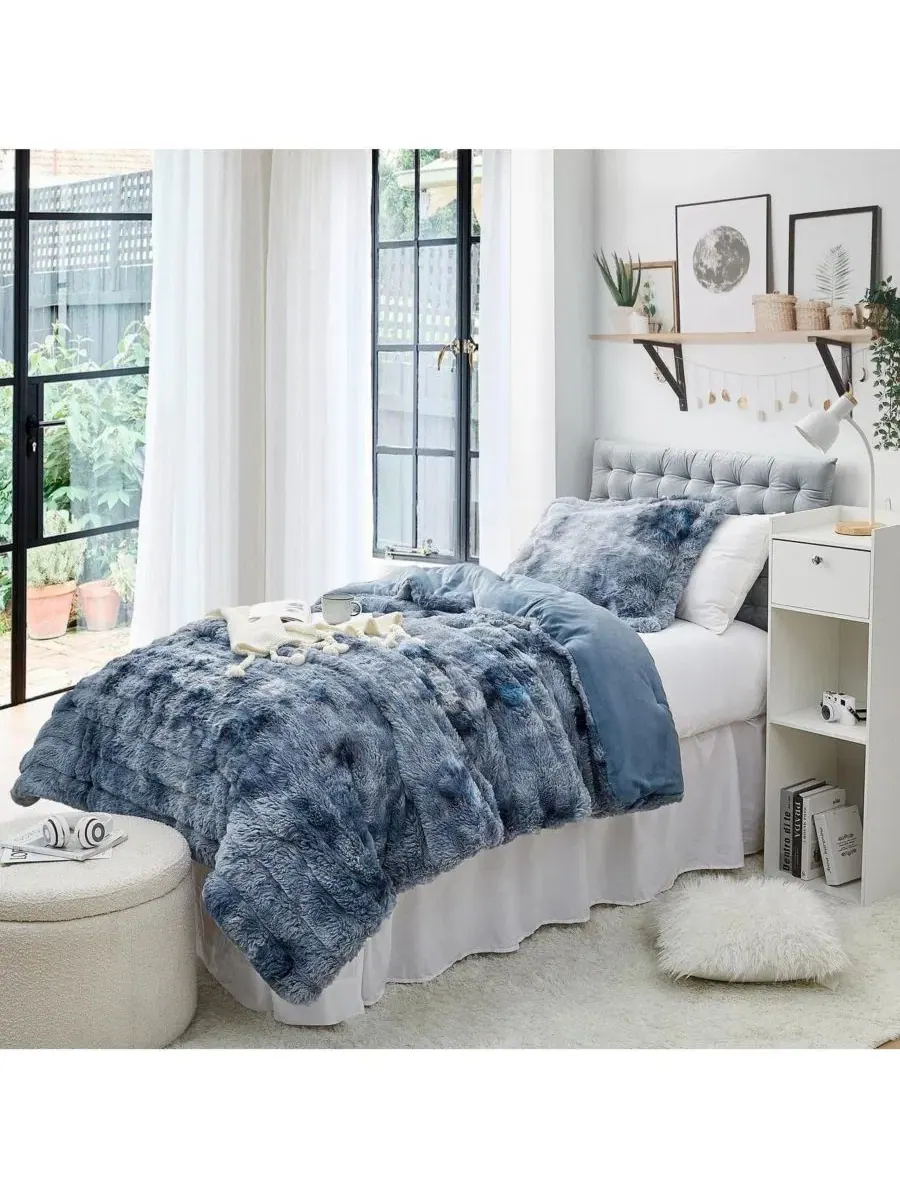 Одеяло-комфортер Oversized с эффектным принтом Snowball Chunky Bunny Byourbed, Midnight Moon — без цвета