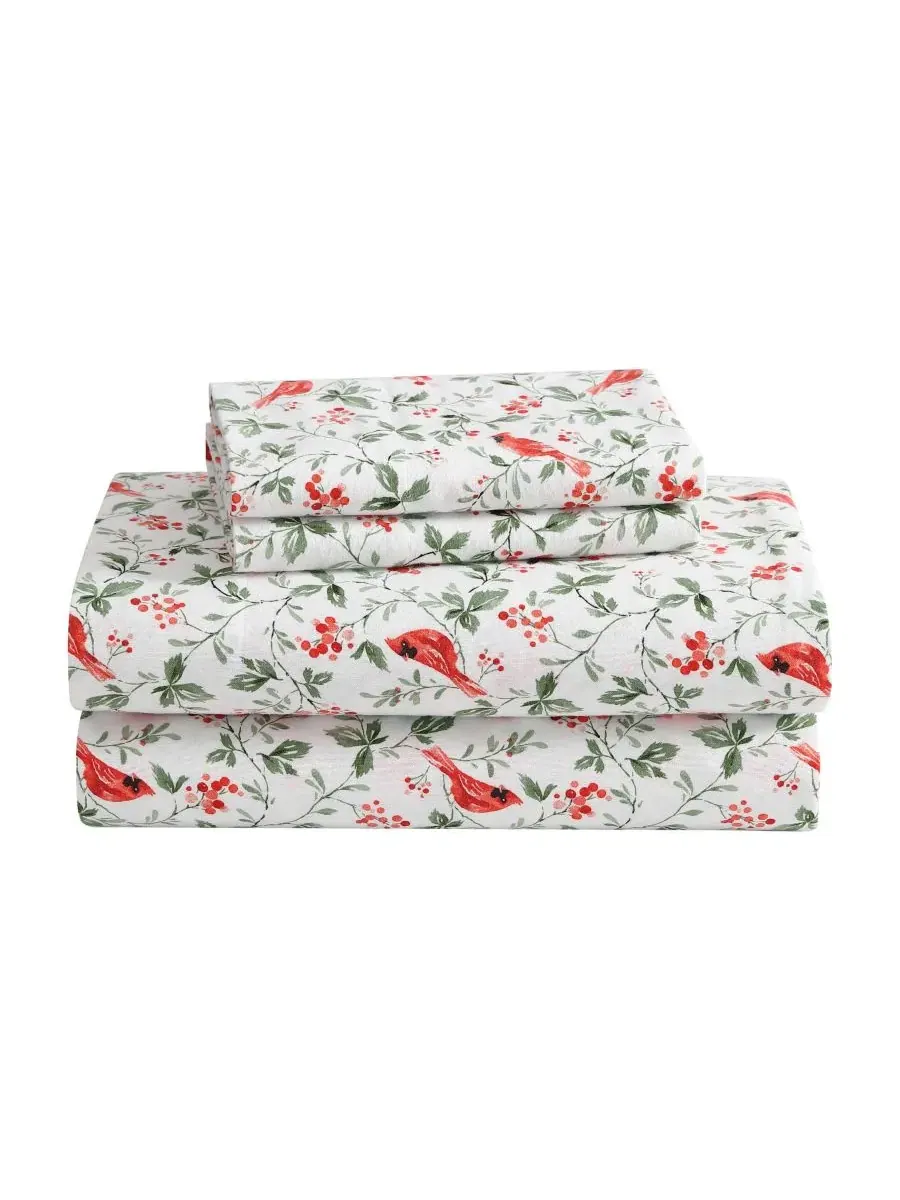 Фланелевый комплект постельного белья Jolly Cardinals Laura Ashley, King