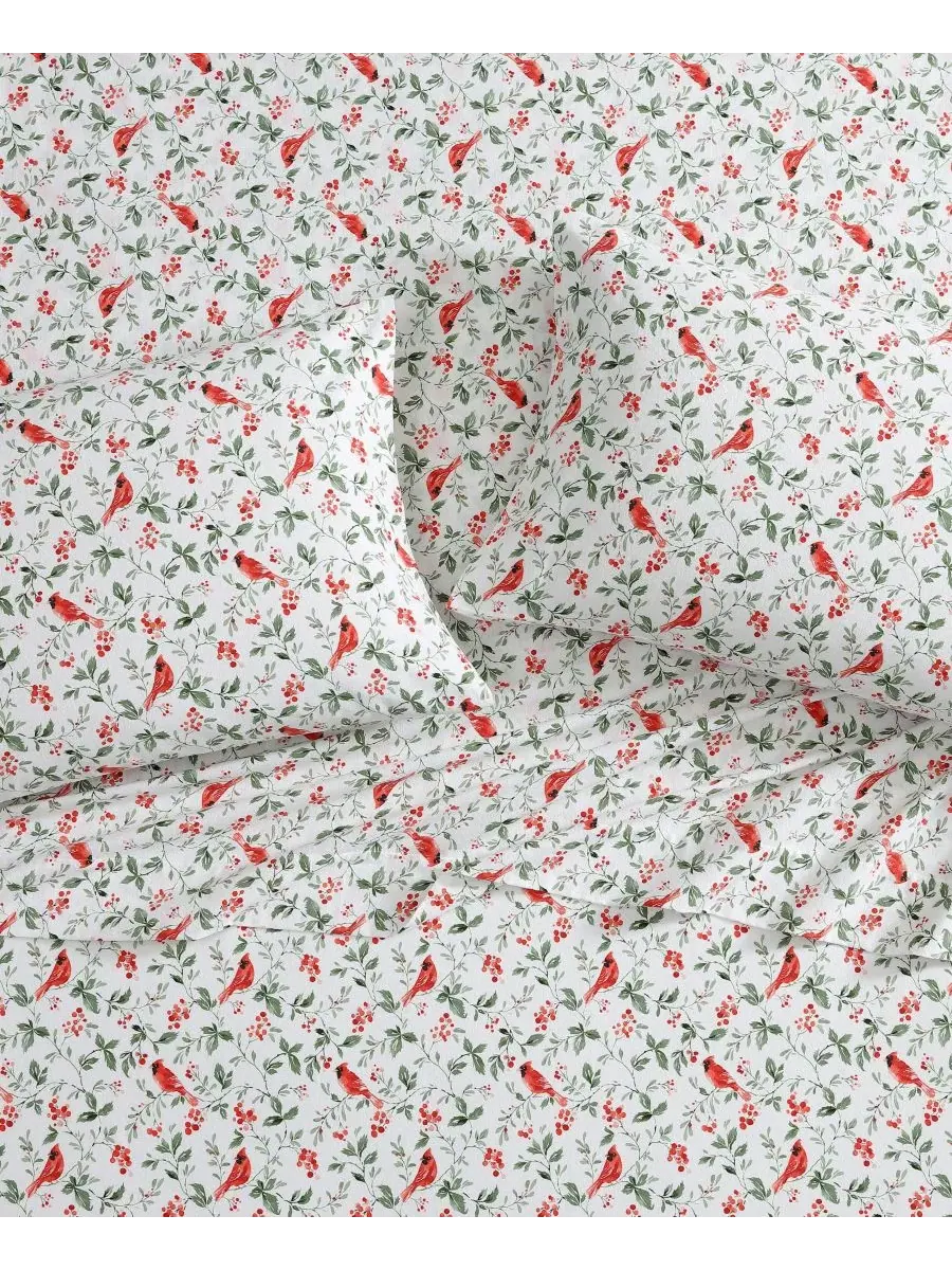 Фланелевый комплект постельного белья Jolly Cardinals Laura Ashley, King — изображение 2 из 8