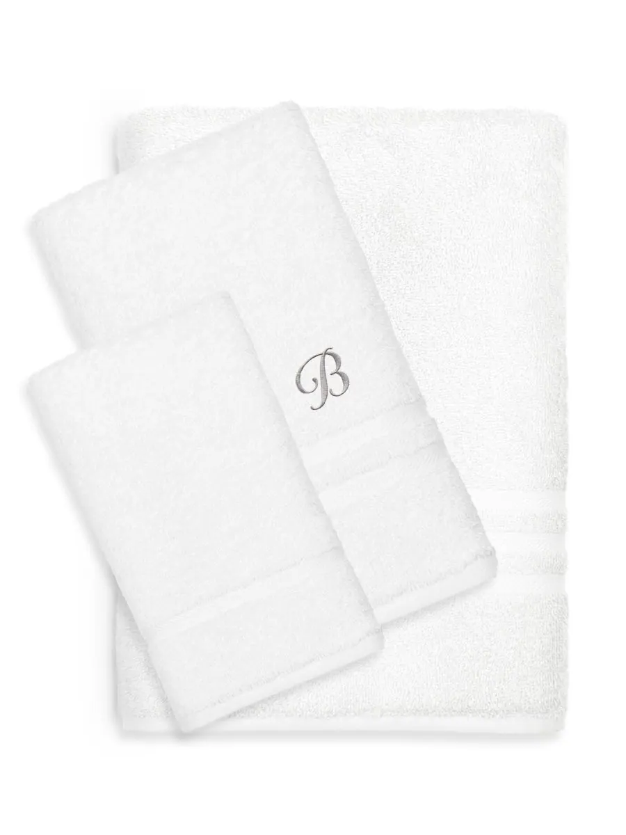 Набор из 3 банных полотенец denzi из турецкого хлопка с индивидуальным дизайном. Linum Home, B