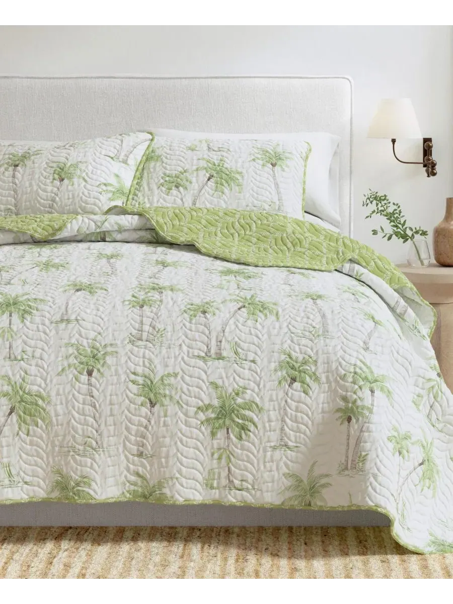 Комплект стеганого покрывала с пальмами Linery & Co, West Palm Trees — изображение 6 из 6