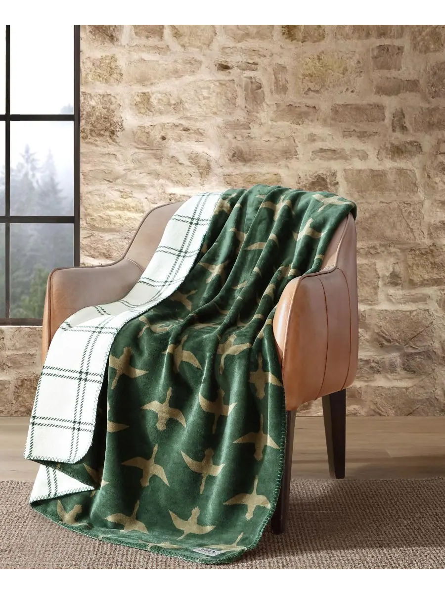 Плед из мягкой фланели с принтом, 70 x 60 дюймов Eddie Bauer, цвет kettle falls plaid