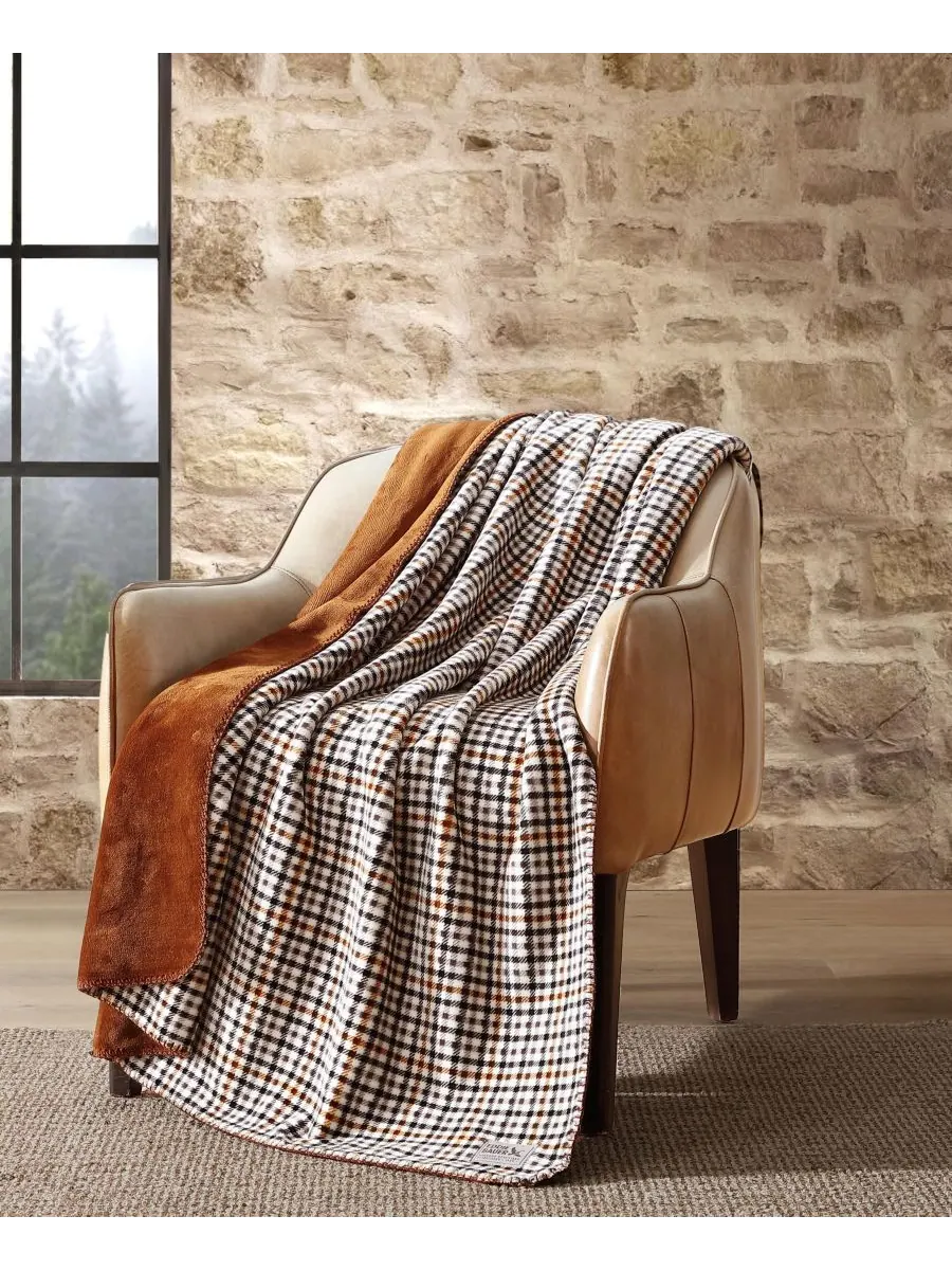 Плед из мягкой фланели с принтом, 70 x 60 дюймов Eddie Bauer, цвет griffen plaid