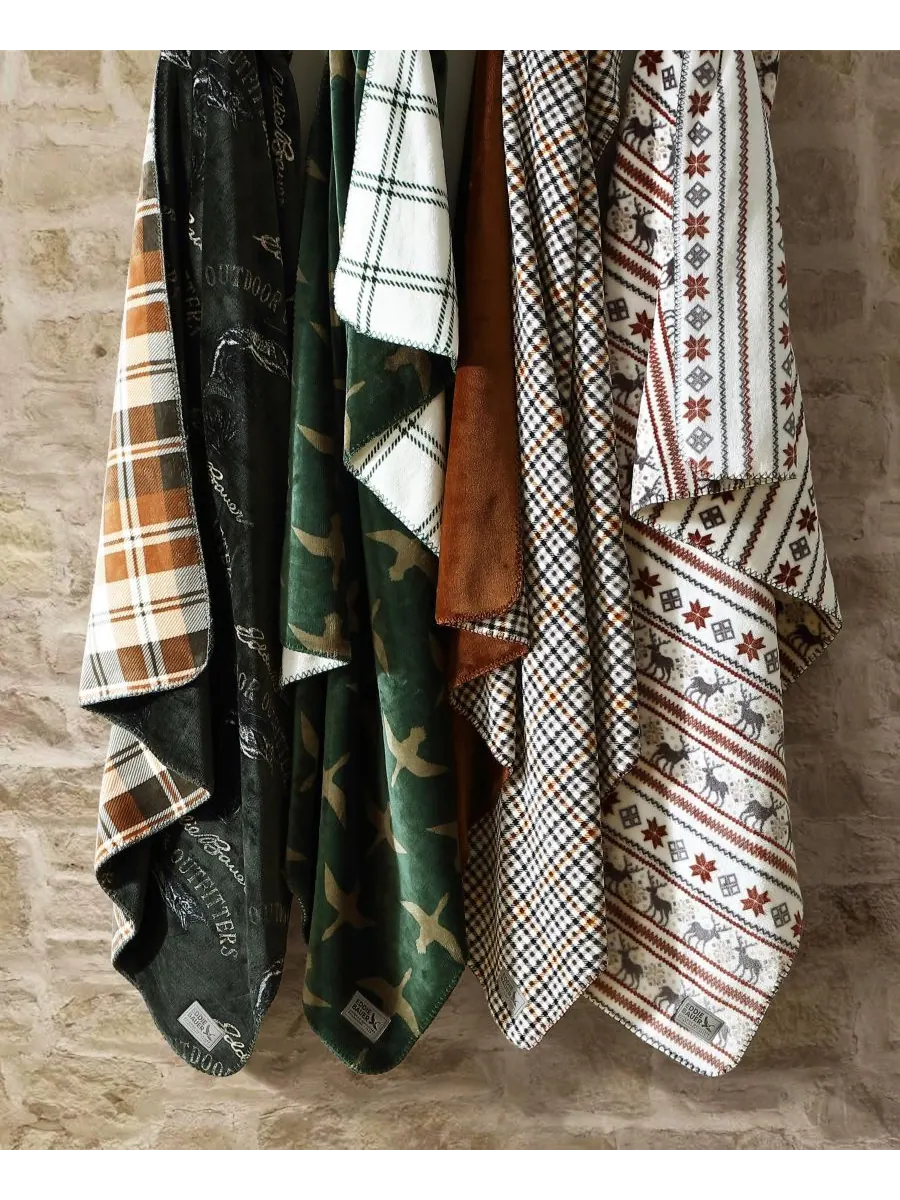 Плед из мягкой фланели с принтом, 70 x 60 дюймов Eddie Bauer, цвет griffen plaid — изображение 7 из 9