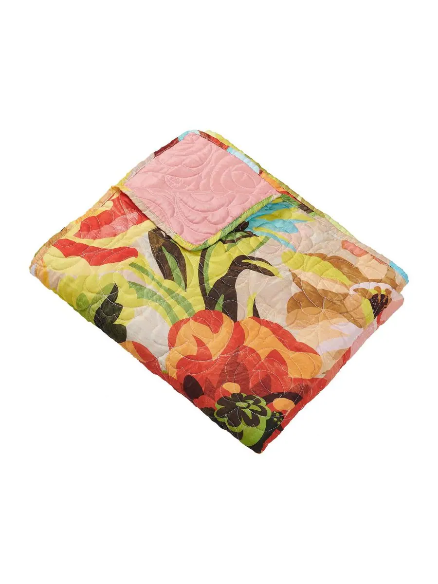 Стеганый плед Senna Boho с цветочным принтом, 50 x 60 дюймов Greenland Home Fashions, цвет harvest — изображение 2 из 4