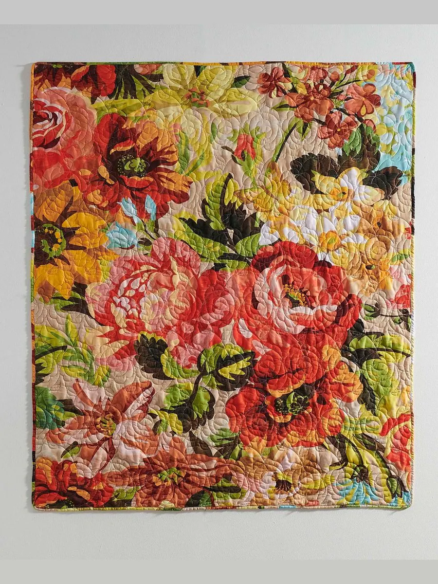 Стеганый плед Senna Boho с цветочным принтом, 50 x 60 дюймов Greenland Home Fashions, цвет harvest — изображение 3 из 4