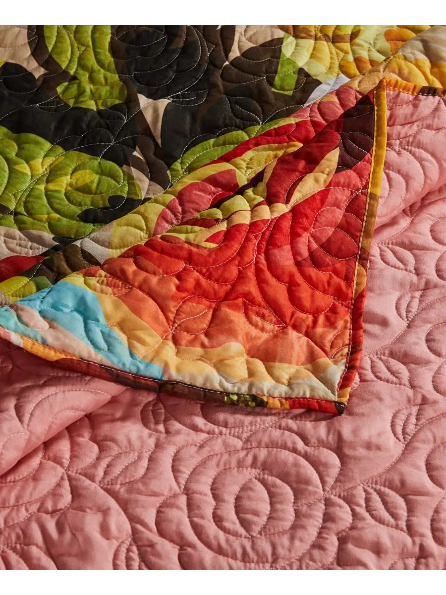 Стеганый плед Senna Boho с цветочным принтом, 50 x 60 дюймов Greenland Home Fashions, цвет harvest — изображение 4 из 4