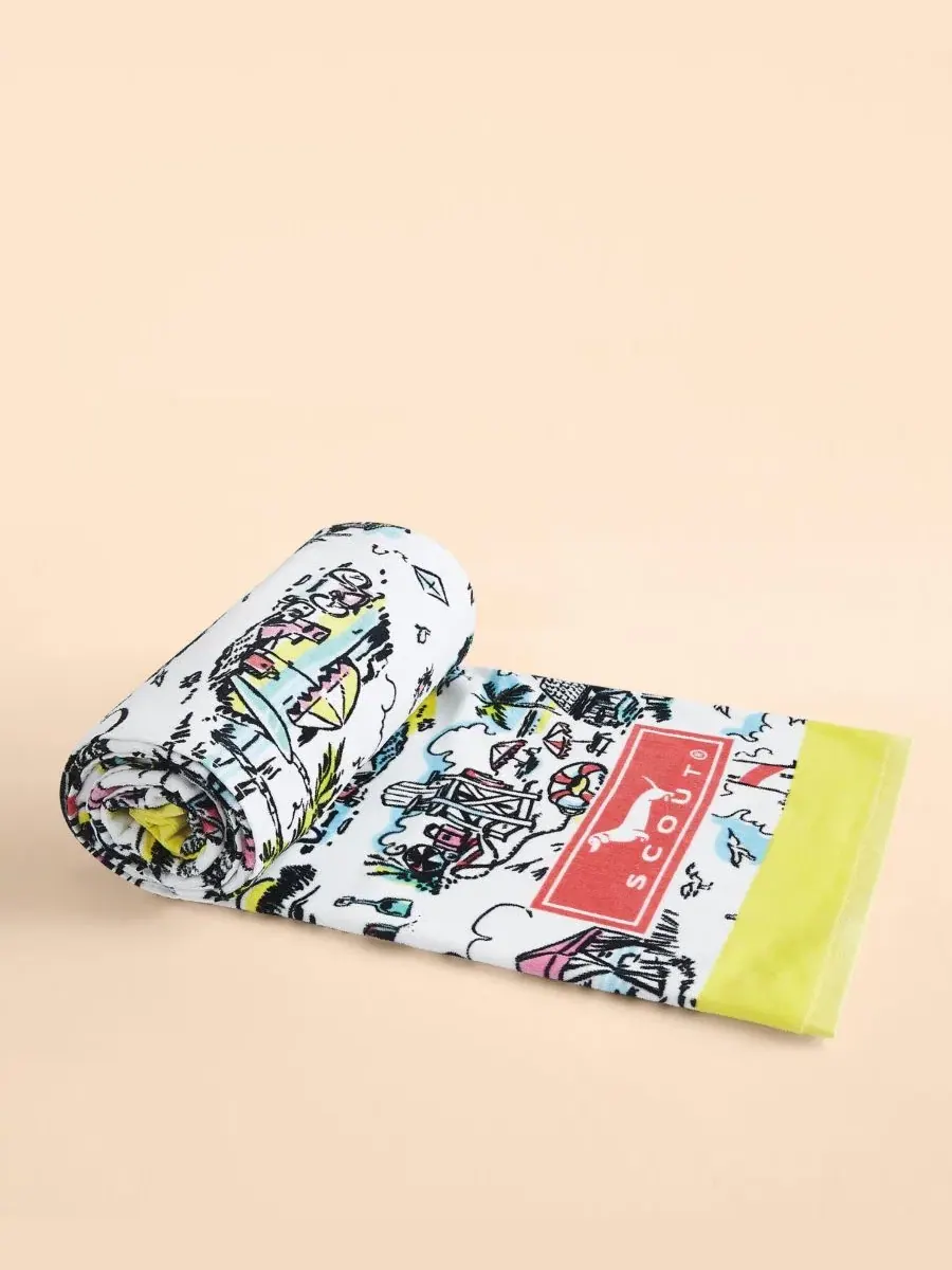 Пляжное полотенце Oversized Novelty Cotton Beach Towel SCOUT, Out Of Office — изображение 2 из 4