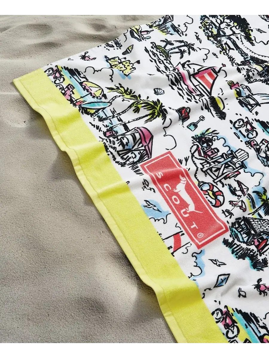 Пляжное полотенце Oversized Novelty Cotton Beach Towel SCOUT, Out Of Office — изображение 3 из 4