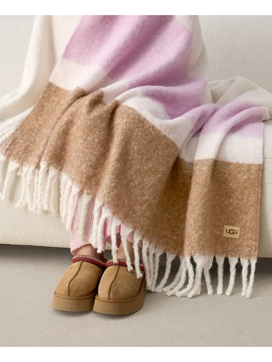 Плед Simona из искусственного мохера, 127 x 178 см Ugg, Rosetta Stripe — изображение 2 из 6