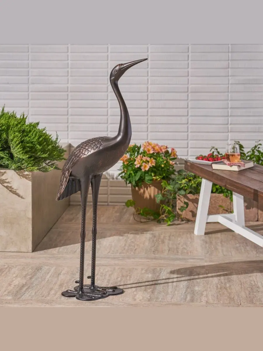 Садовая фигурка птицы, металл, античный бронзовый Streamdale Furniture, Antique Bronze