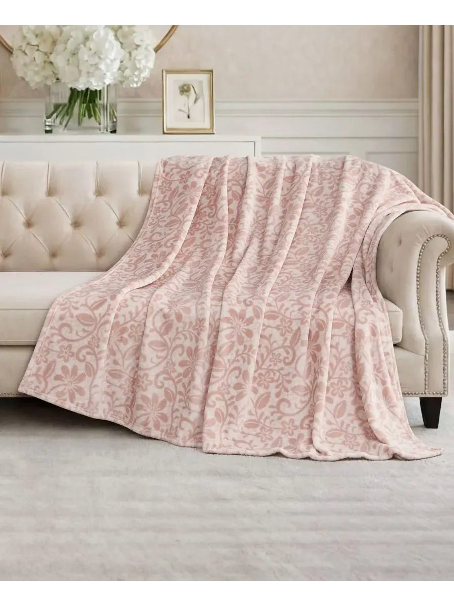 Плед из плюша 152x178 см BCBG, Pauline Floral
