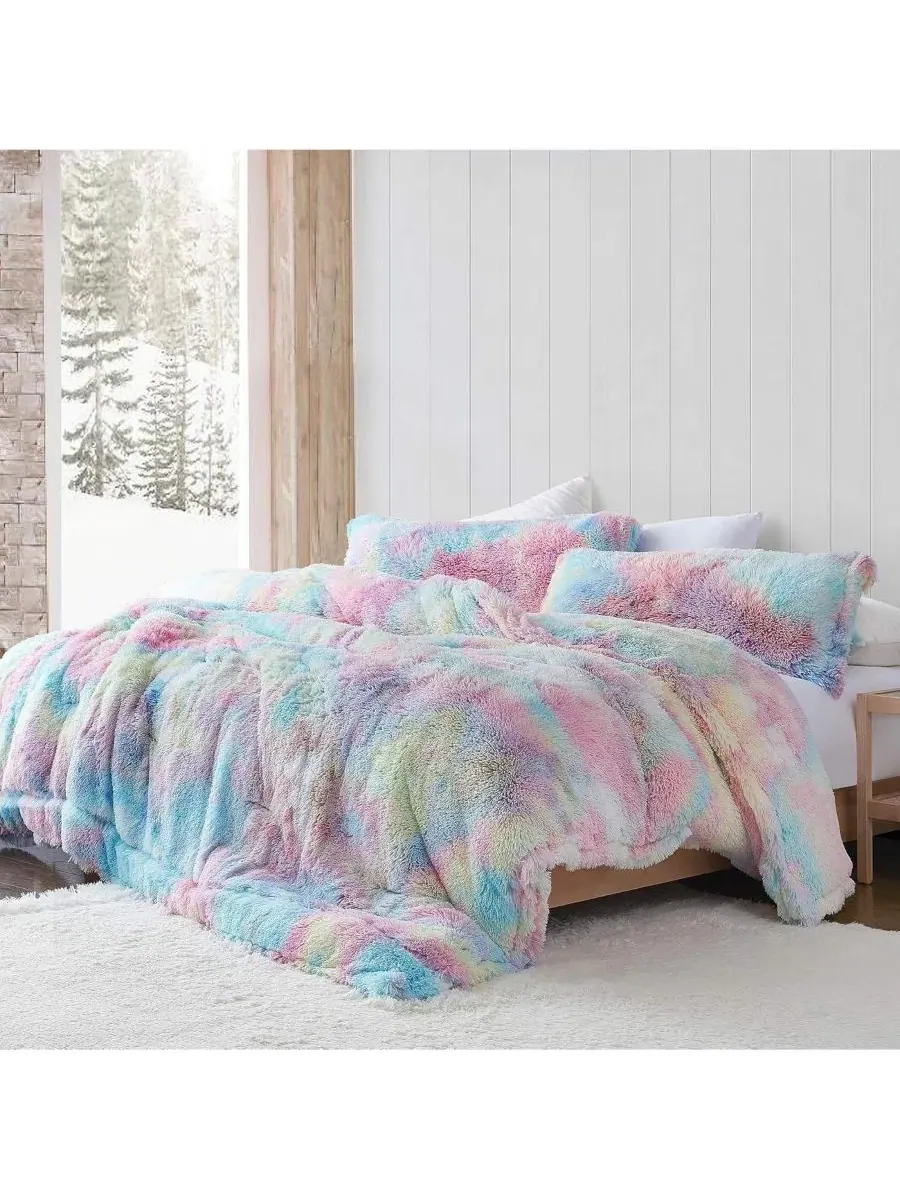 Одеяло-комфортер Oversized Unicorn Dreamz Coma Inducer, Buttercup Rainbow