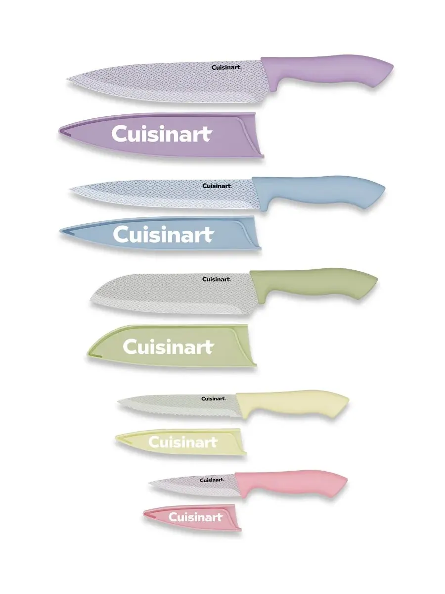 Набор ножей 10 предметов Advantage, 8 шт, с антипригарным покрытием Cuisinart, Geometric