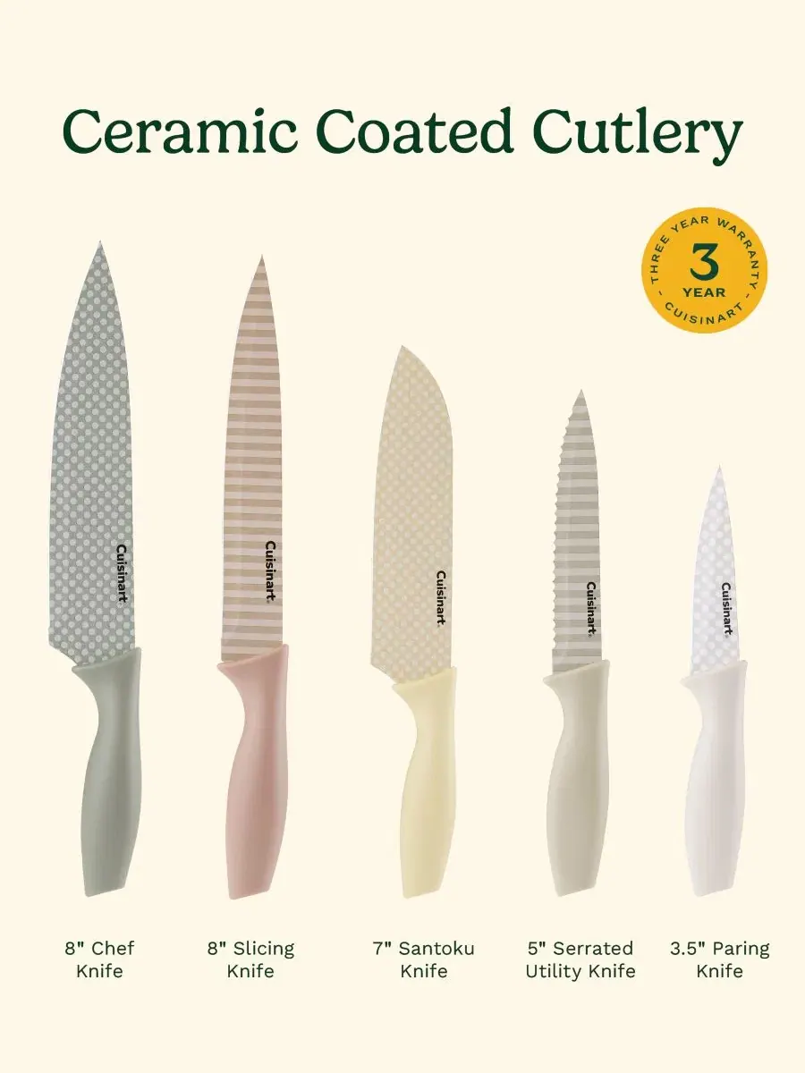 Набор ножей Advantage с керамическим покрытием, 10 предметов Cuisinart, Farmhouse — изображение 3 из 6