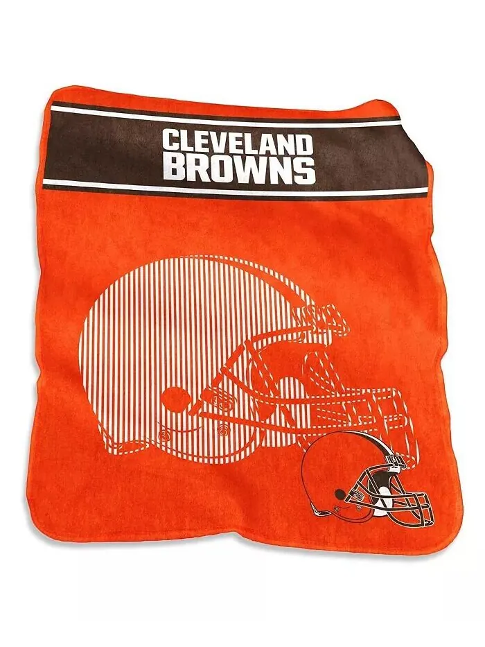 Плюшевое одеяло Raschel Cleveland Browns размером 60 x 80 дюймов XL Logo Brands