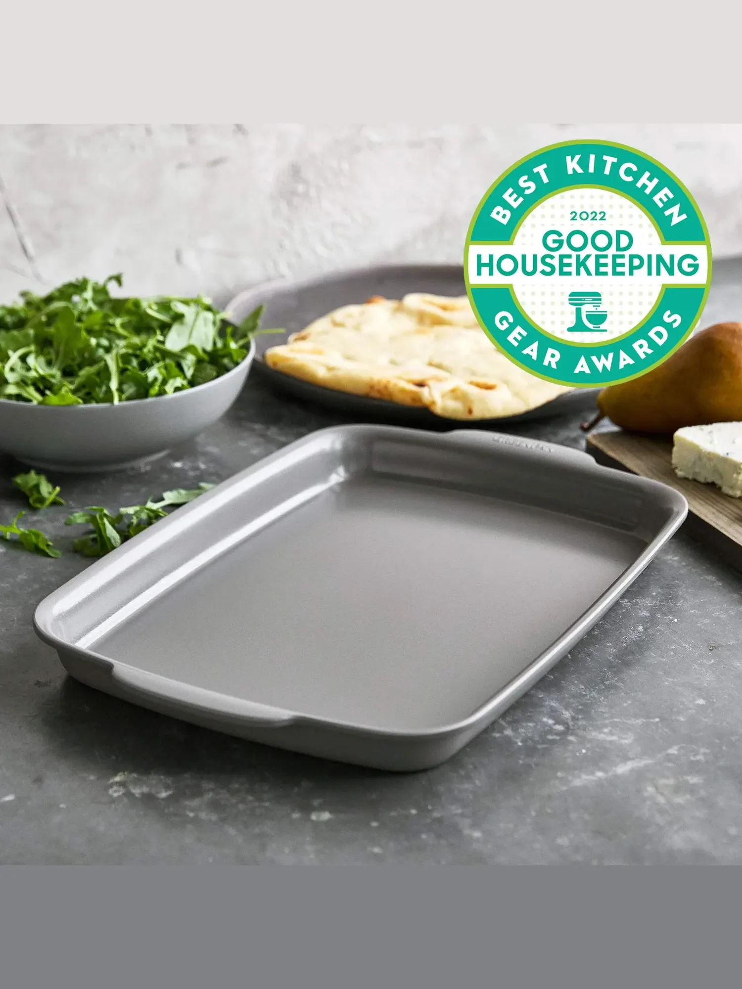 Противень GreenPan Premiere Ovenware, 33х23 см, серый матовый — изображение 2 из 8