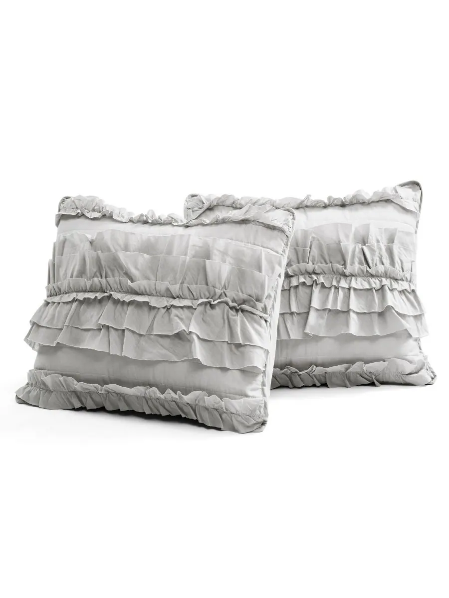 Комплект постельного белья Belle Ruffle из 3 предметов, размер Full/Queen Lush Décor, цвет — изображение 4 из 6