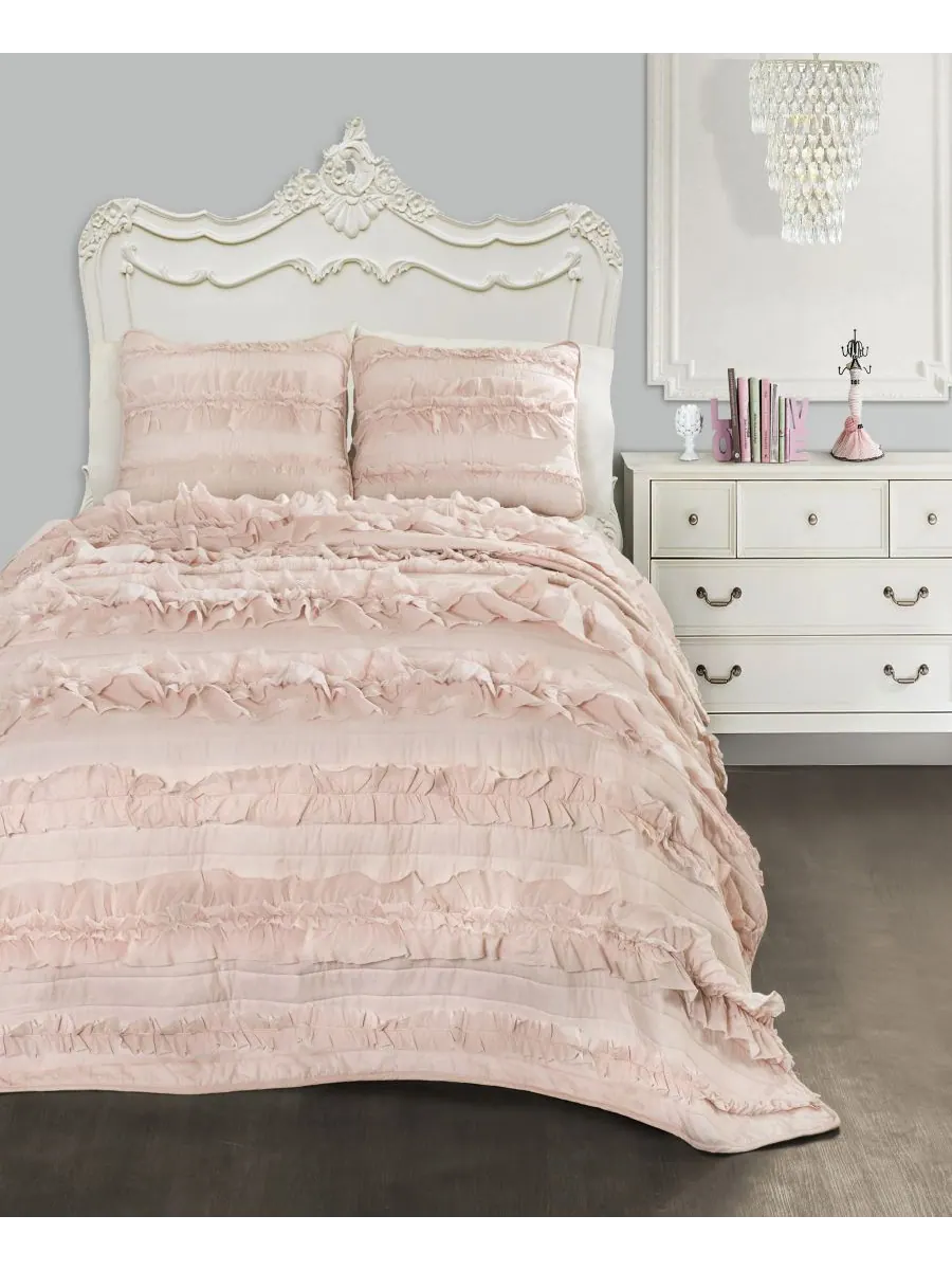 Комплект постельного белья Belle Ruffle из 3 предметов, размер Full/Queen Lush Décor, цвет — изображение 6 из 6