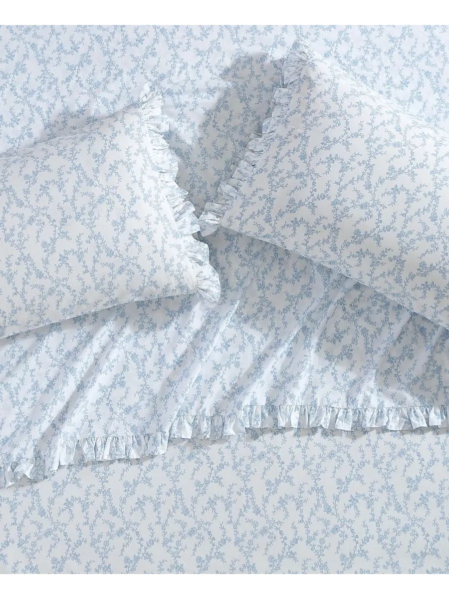 Комплект постельного белья из хлопкового перкаля (200 нитей на дюйм), 4 предмета, размер queen — изображение 3 из 13
