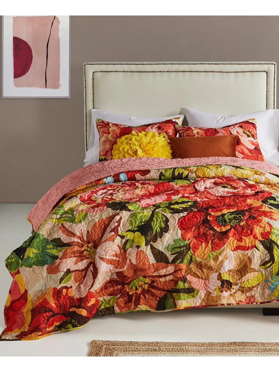 Комплект постельного белья Senna Floral Boho из 3 предметов, размер King/California King Greenland